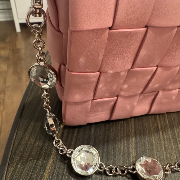 Miu Miu Pink Woven Leather Clutch - Picture 9 of 13